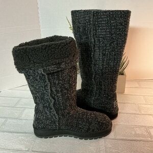 Skechers Charcoal Fleece-Lined Boots